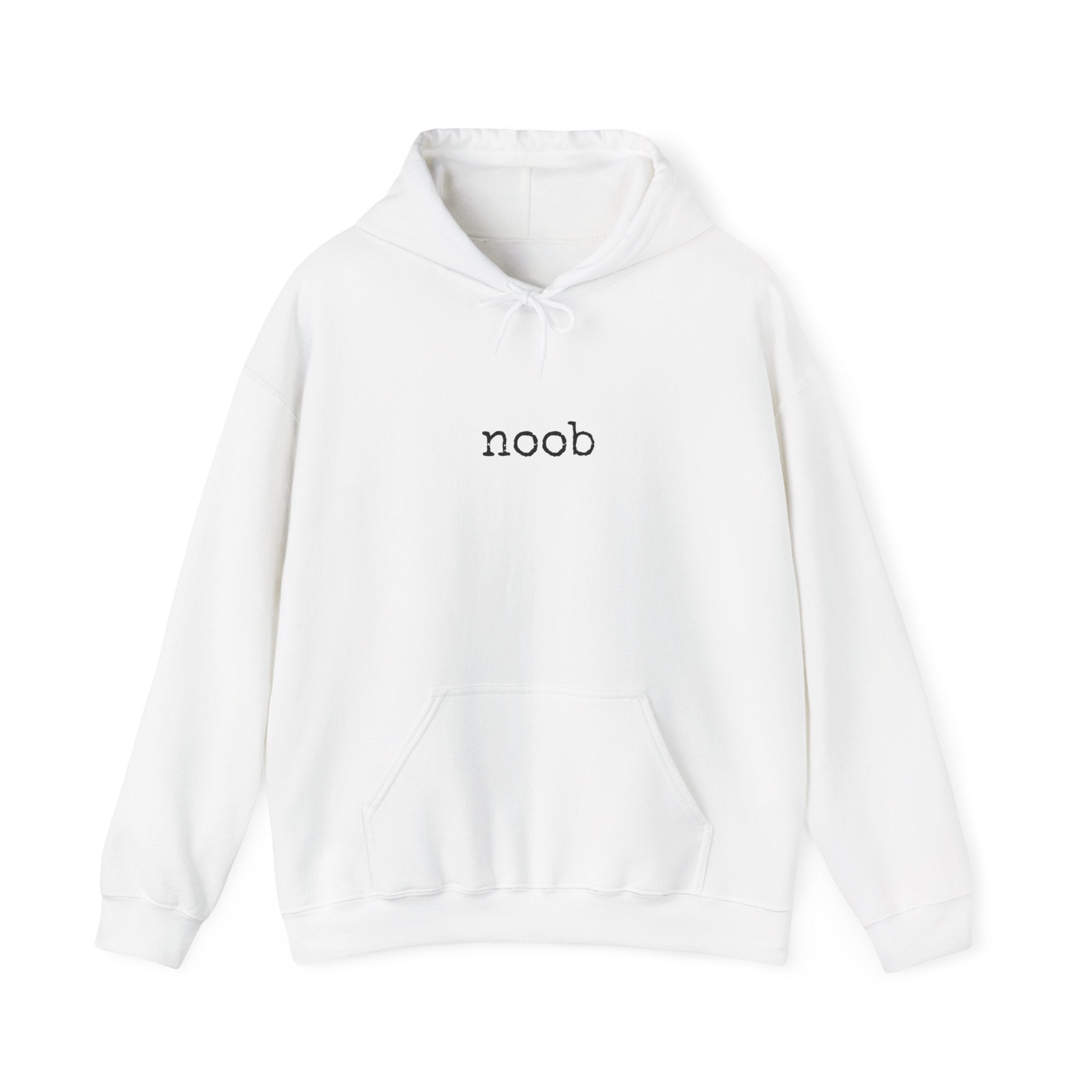 Noob Minimalist Hoodie — Simple Gaming Sweatshirt