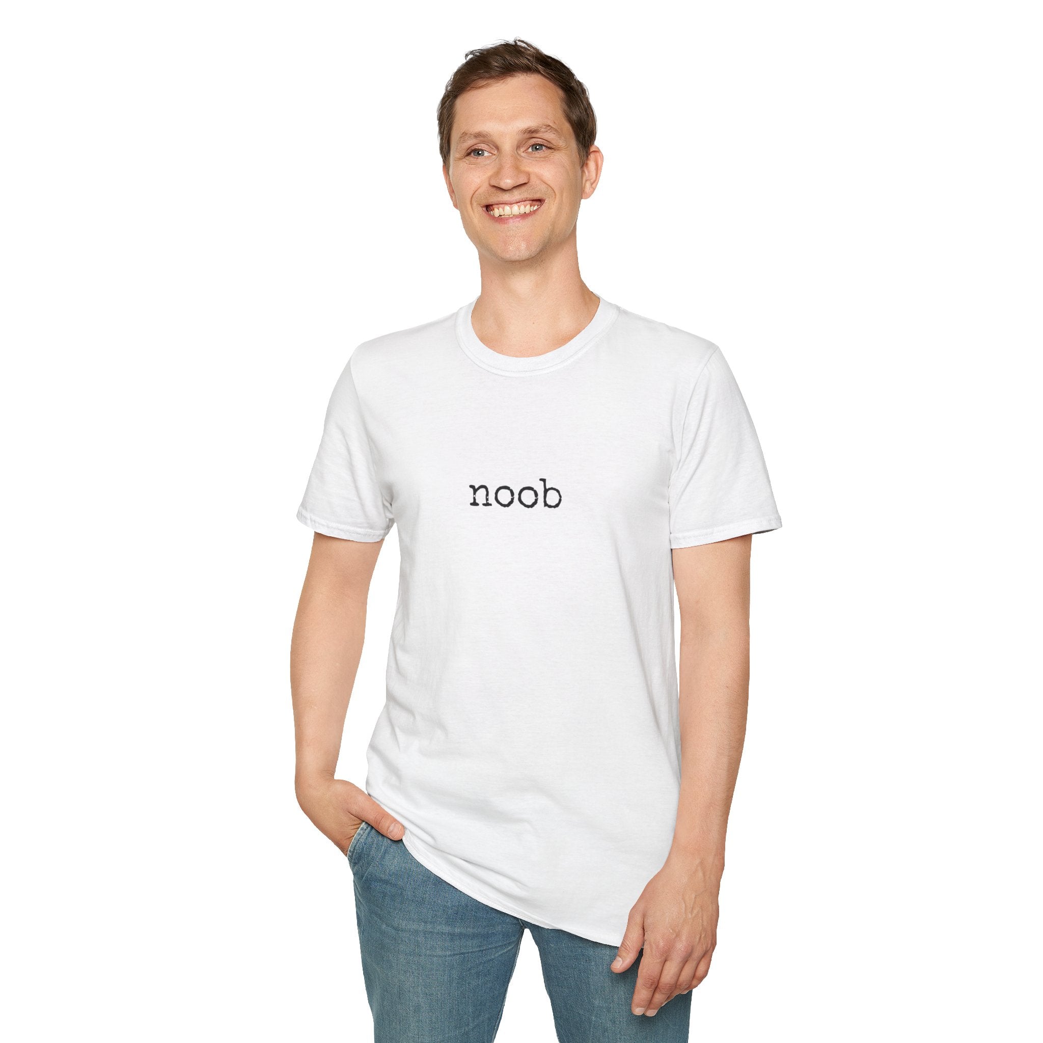 Noob Graphic T-Shirt — Minimalist Gamer Tee