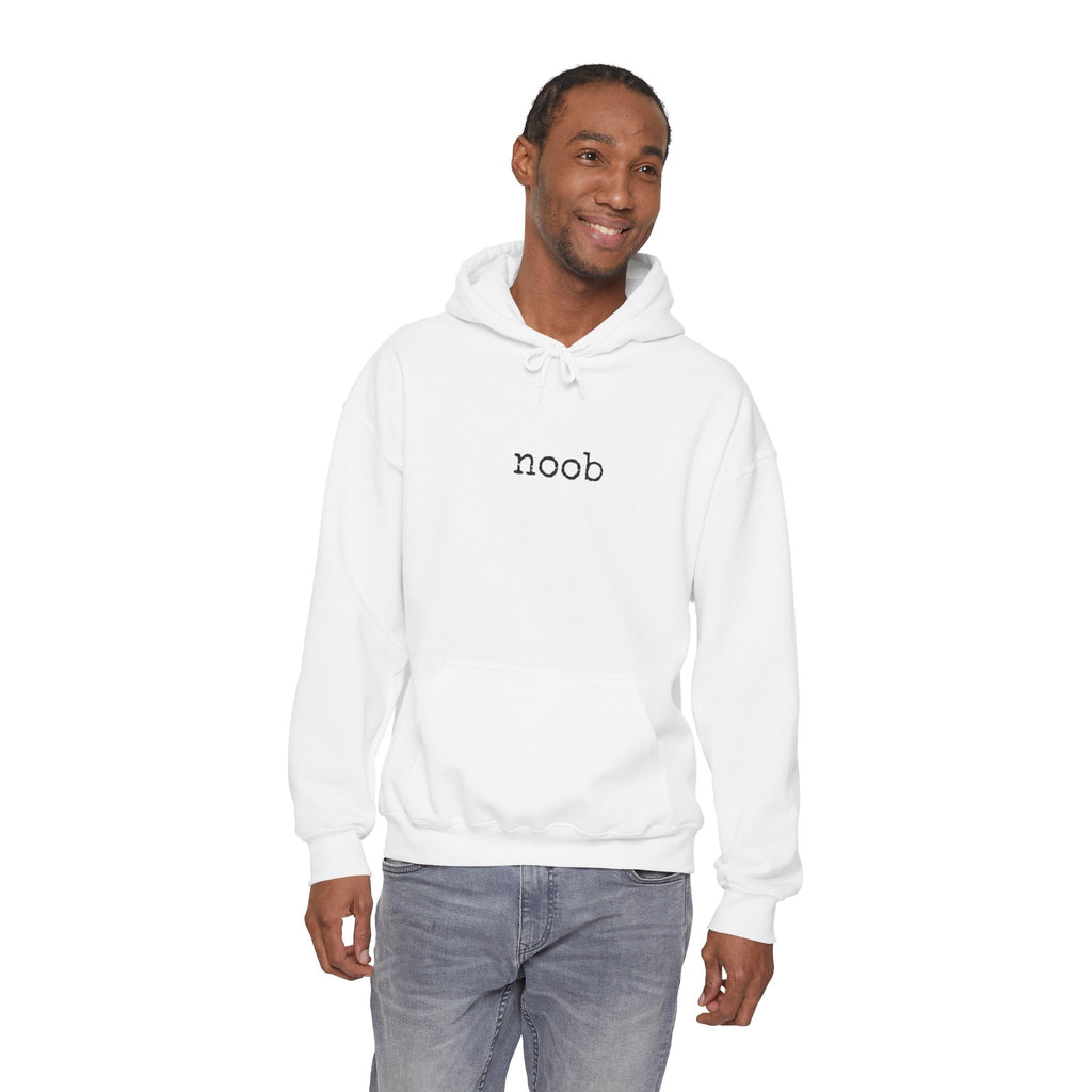 Noob Minimalist Hoodie — Simple Gaming Sweatshirt