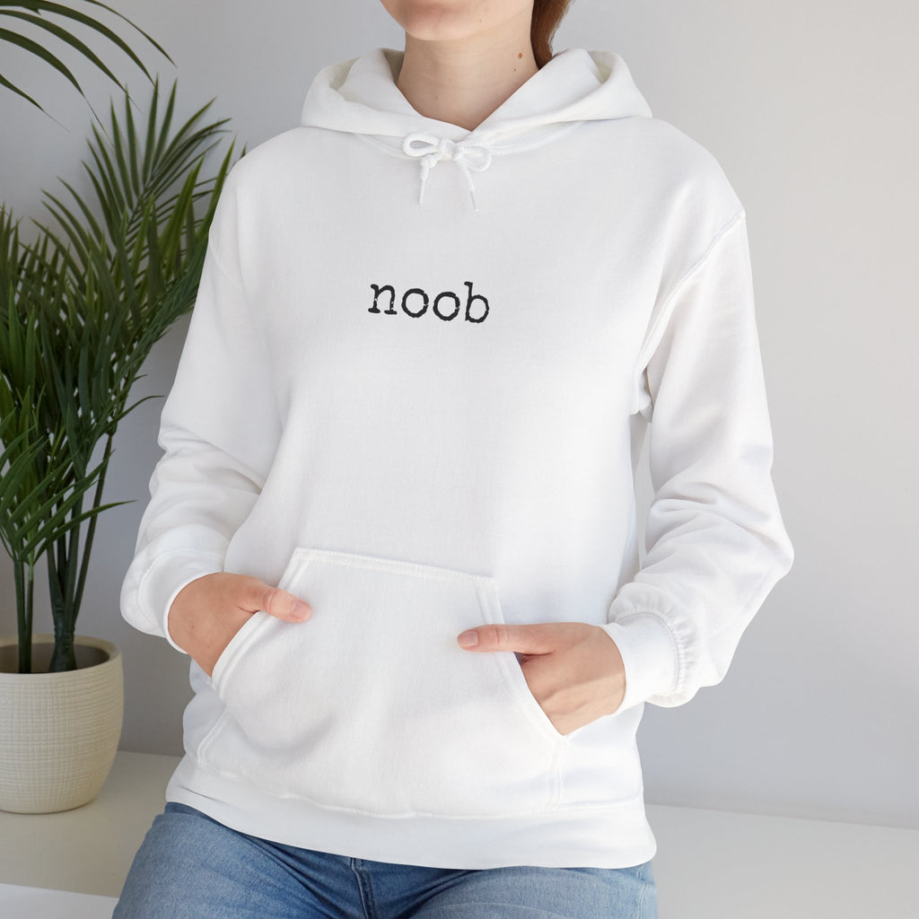 Noob Minimalist Hoodie — Simple Gaming Sweatshirt