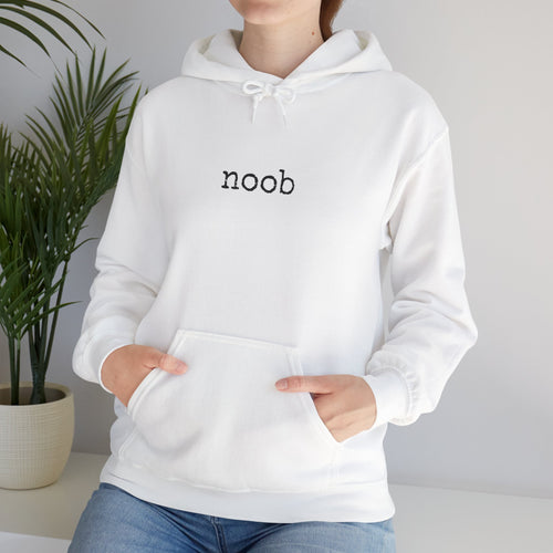 Noob Minimalist Hoodie — Simple Gaming Sweatshirt