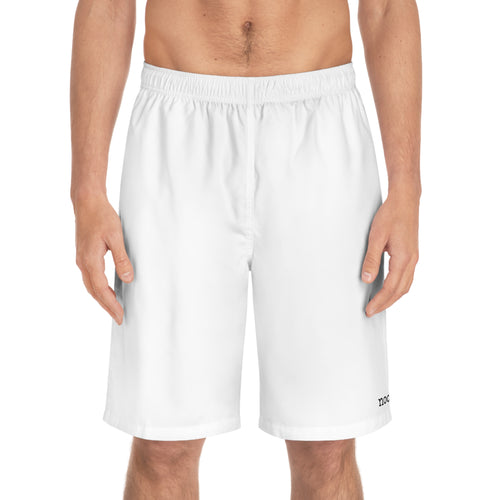 Noob Minimalist Men's Board Shorts — White Swim Trunks
